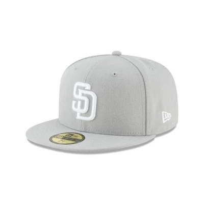 San Diego Padres Gorra | New Era MLB Basic 59fifty Fitted Cap Mexico - Grises